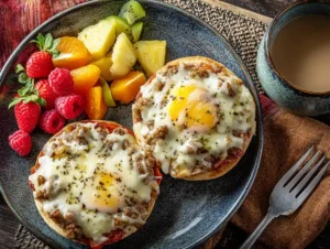 English Muffin Breakfast Pizza