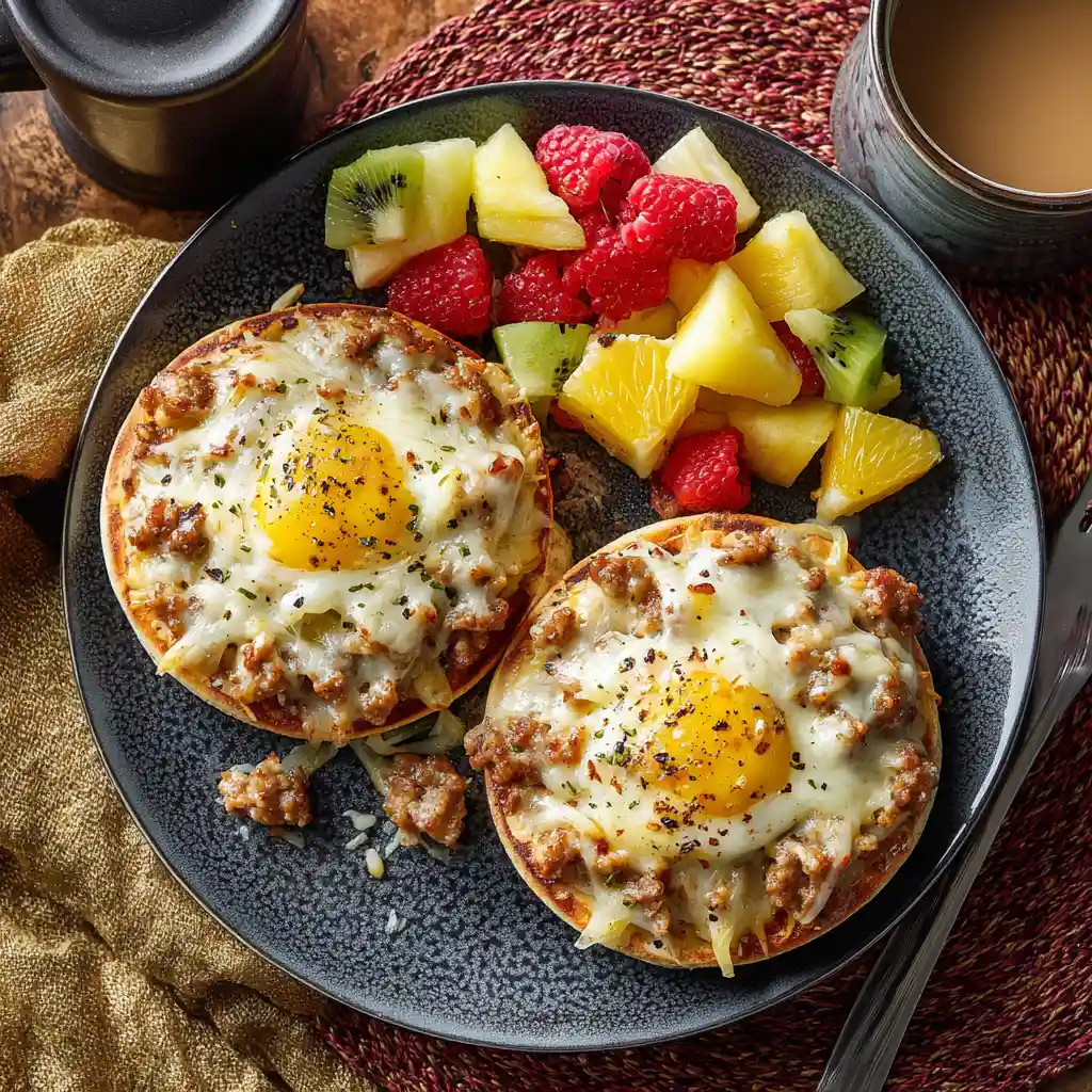 English Muffin Breakfast Pizza
