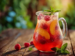 Raspberry Peach Lemonade