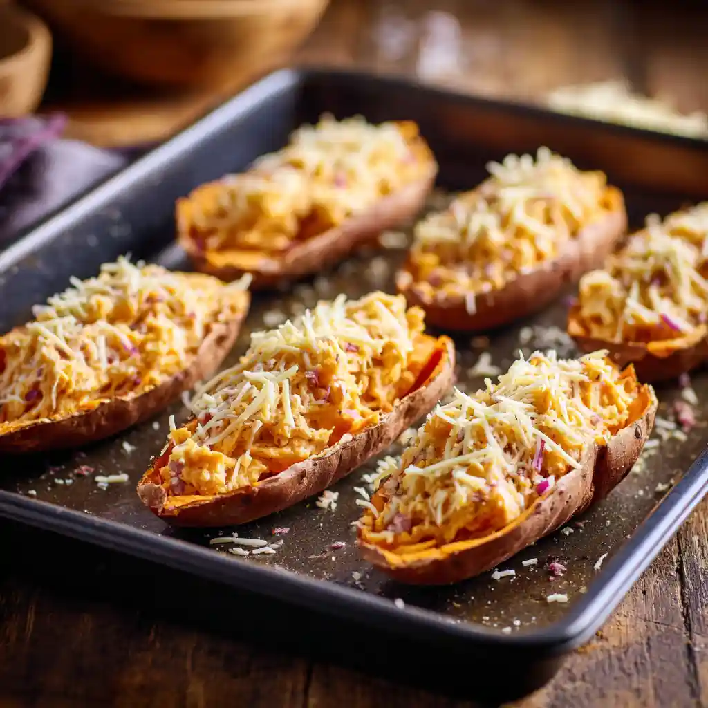 Twice Baked Sweet Potatoes