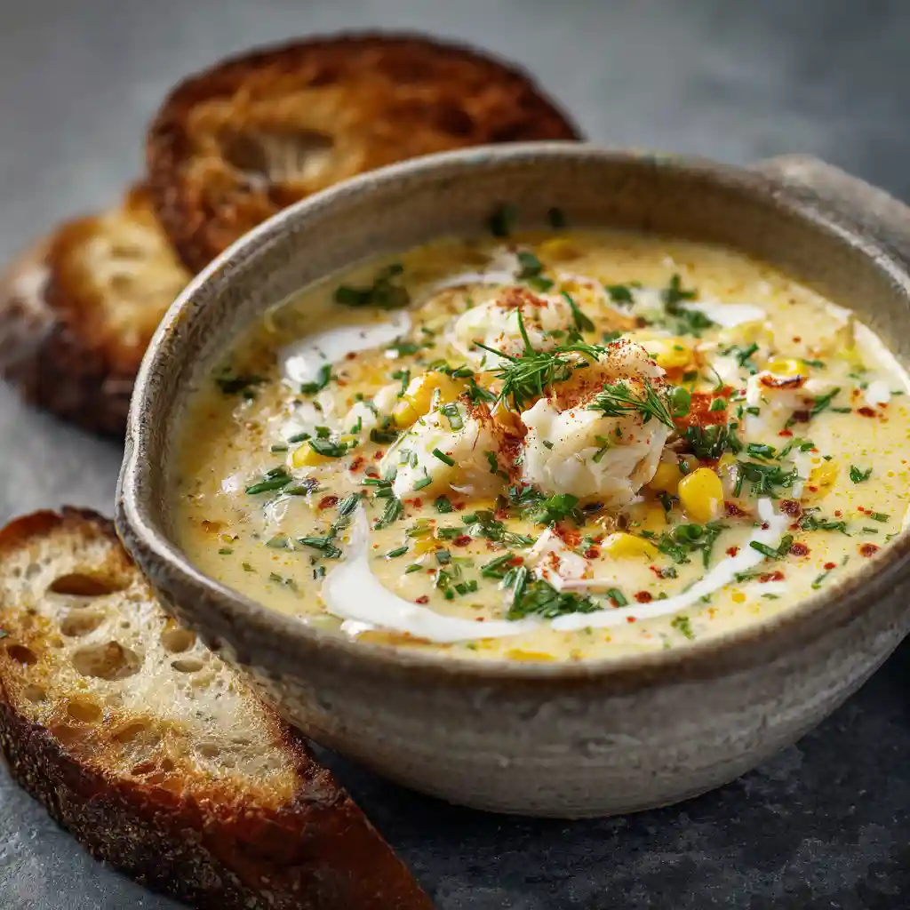 crab and corn chowder