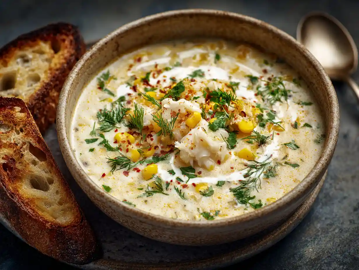 crab and corn chowder