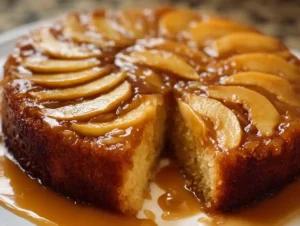 Caramel Apple Upside Down Cake