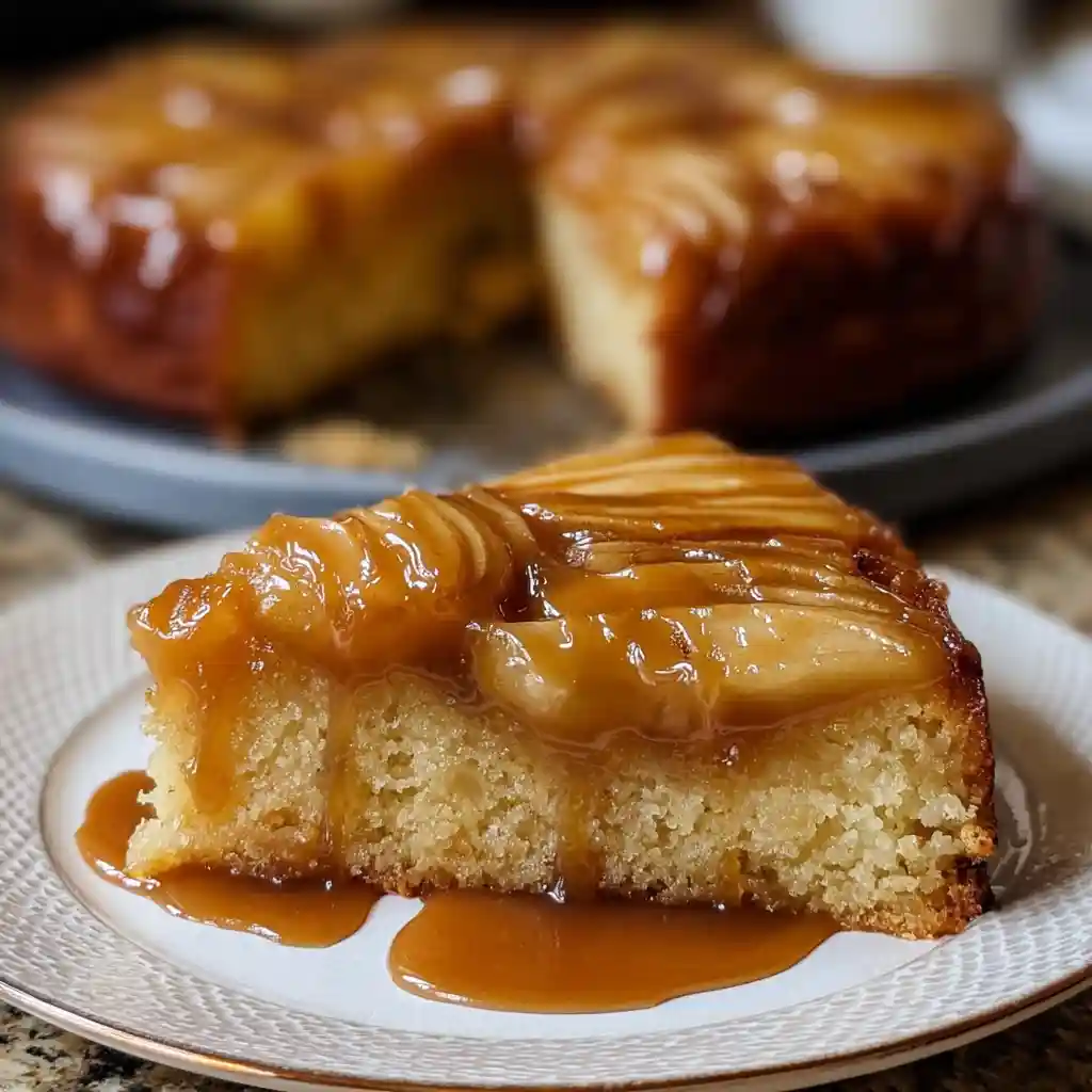 Caramel Apple Upside Down Cake