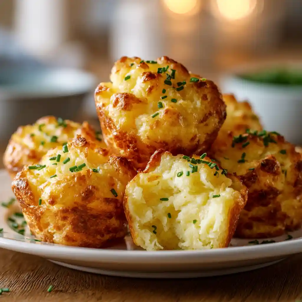 Cheesy Mashed Potato Puff Bites