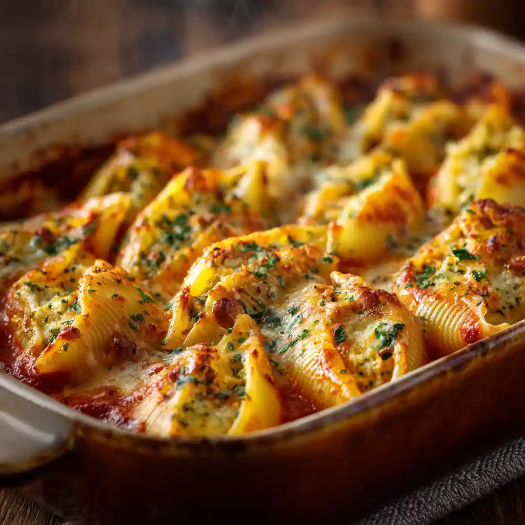 Creamy Pumpkin Ricotta Stuffed Shells Recipe