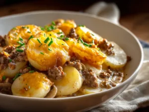 Crockpot Hamburger Potato Casserole