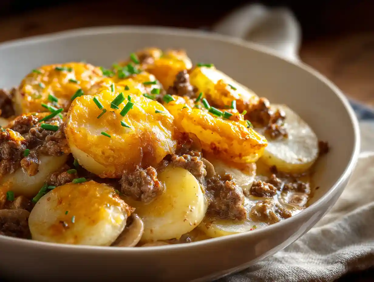 Crockpot Hamburger Potato Casserole