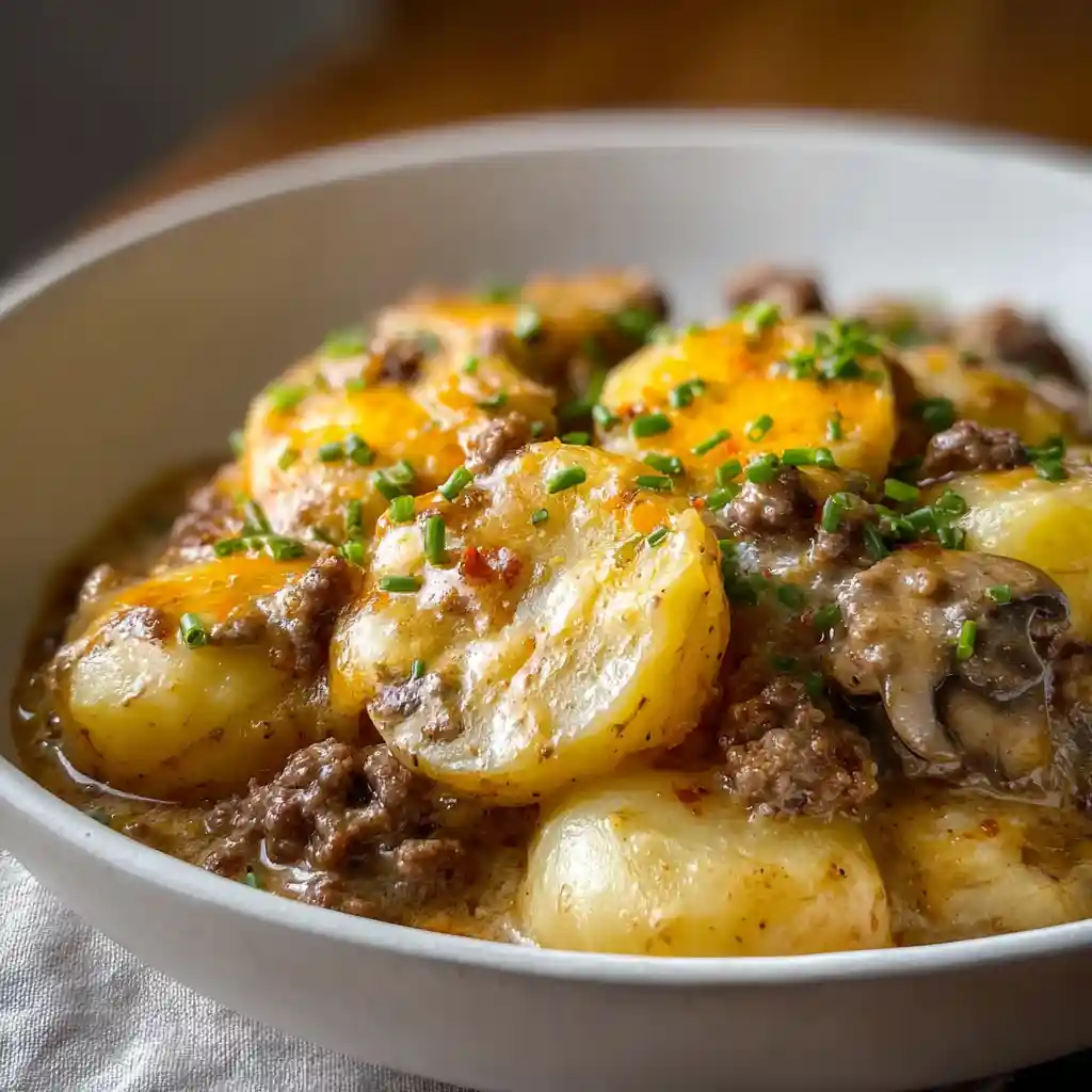 Crockpot Hamburger Potato Casserole