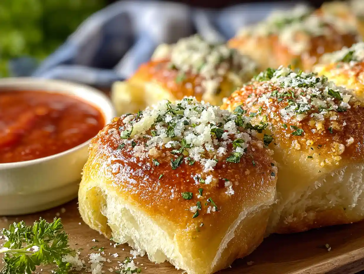 Hawaiian Roll Garlic Bread