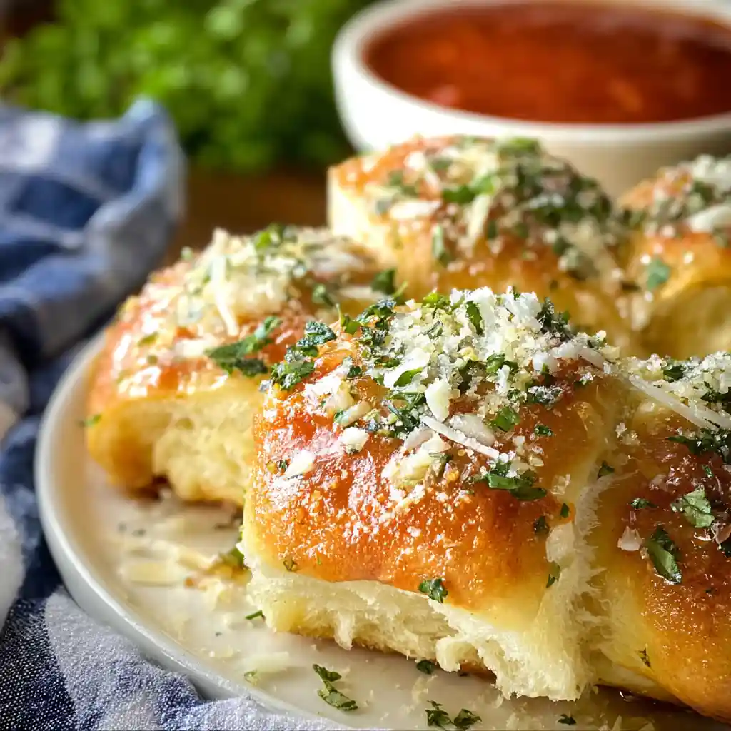 Hawaiian Roll Garlic Bread
