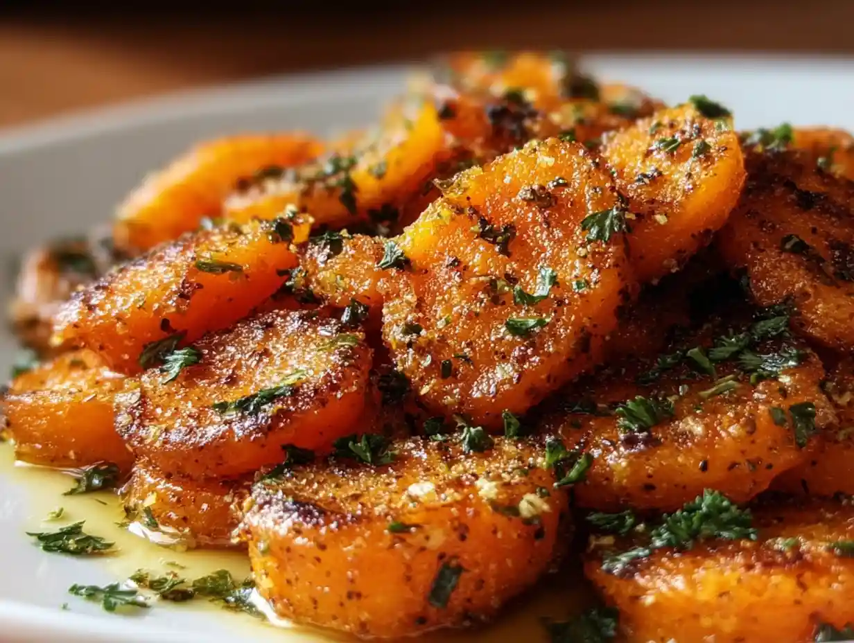 Healthy Smashed Carrots