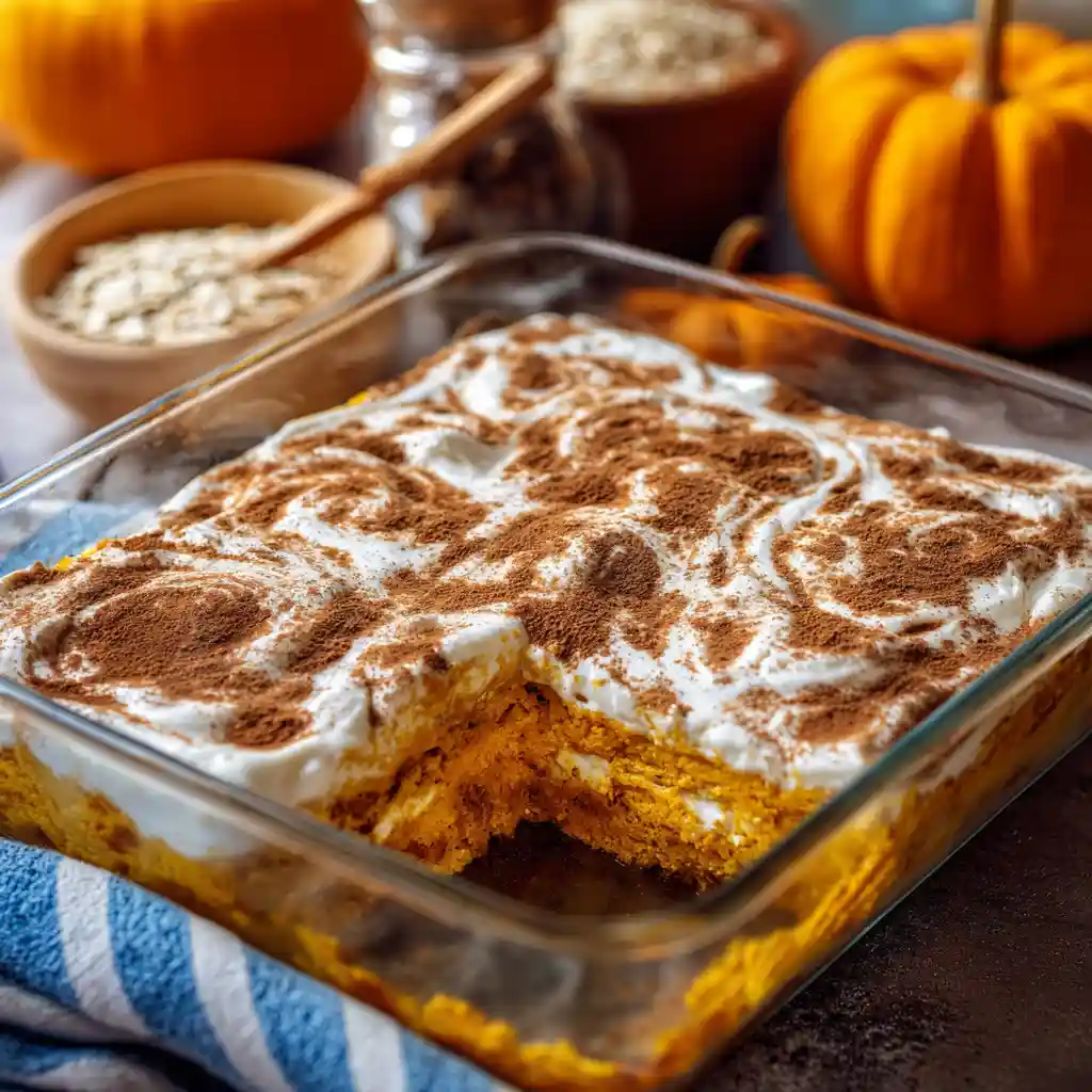 High Protein Cottage Cheese Pumpkin Bake