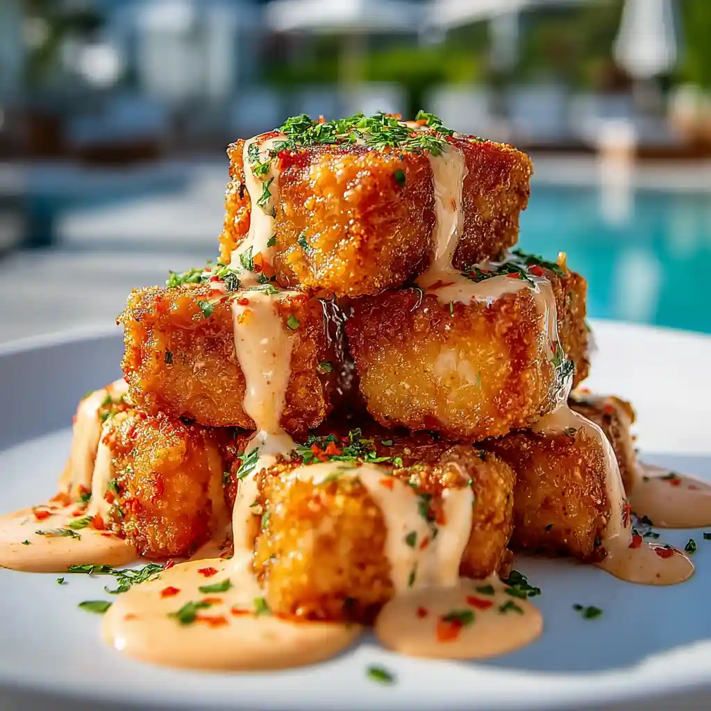 Homemade Crispy Bang Bang Salmon Bites