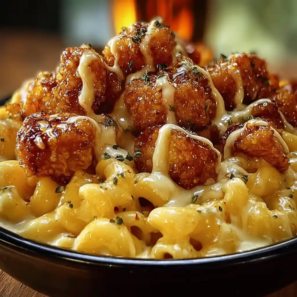 Honey Pepper Chicken Mac and Cheese