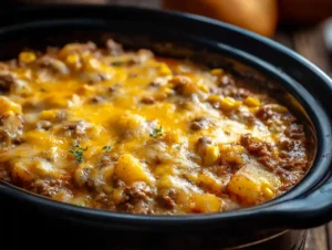 Slow Cooker Cowboy Casserole