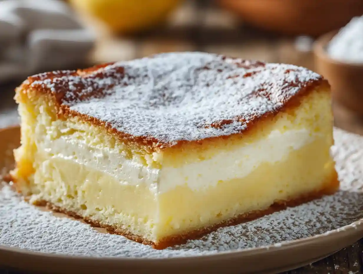 Vanilla Magic Custard Cake