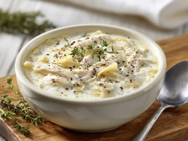 White Chicken Lasagna Soup