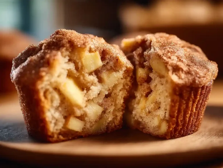 apple muffins with fresh apples