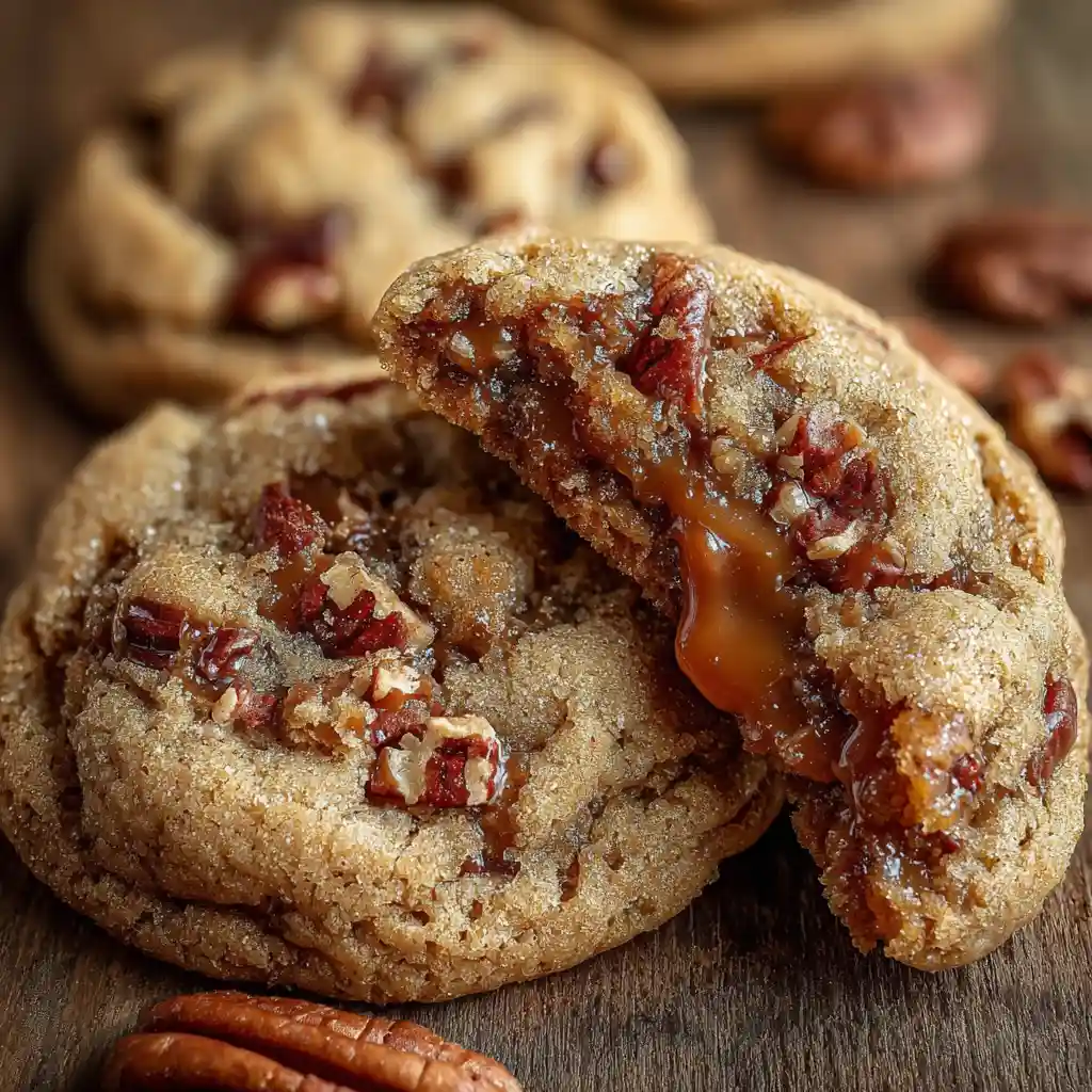 Maple Pecan Pie Stuffed Cookies Recipe
